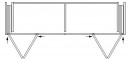 K-HAWA Folding Concepta III 25 Push, jobb + bal, 1900 - 2700mm, ezüst