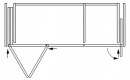K-HAWA Folding Concepta III 25 Push bal + Concepta III jobb, 1900-2700mm, fekete