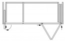 K-HAWA Folding Concepta III 25 Push jobb + Concepta III bal, 1900-2700mm, fekete
