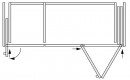 K-HAWA Folding Concepta III 25 Pull jobb + Concepta III bal, 1900-2700mm, fekete