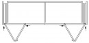 K-HAWA Folding Concepta III 25 Pull, jobb + bal, 1900 - 2700mm, ezüst
