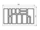 StrongIn Evőeszköztartó 804x474 mm StrongBox fehér