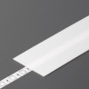 StrongLumio takaróprofil Flat LED profilhoz befűzős tejfehér 1m