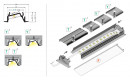 TM-profil LED Diagonal 14 alu fehér 1000mm