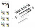 StrongLumio LED profil Corner 10 fekete alu 2000mm
