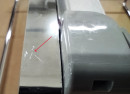 VIBO Galaxy dupla kosár alsó 300mm fehér P/L - SÉRÜLT