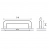 HETTICH 9070119 fogantyú ASOPUS 332/320 mm nemesacél