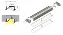 StrongLumio LED profil Diagonal 10, eloxált alumínium, 2m
