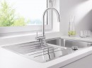 BLANCO 521544 Csaptelep Coressa-f króm, kar balra