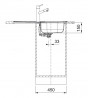 FRANKE Mosogató FLN 611-78/44 780 x 435 mm