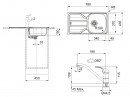 FRANKE Szett N96 FLN 611-78/44 + FB 250.031