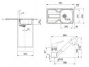 FRANKE Szett N97 FLN 611-78/44 + FC 9547.031