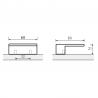 HETTICH 9345464 gomb Venusia L60/32 fekete