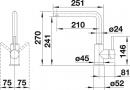 BLANCO Set 10-B 24 520511+519414 ZIA 5 S antracit + MILA chrom