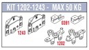 SISCO 1202-1243 vasalat szett csapággyal