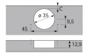 HETTICH 9088026 Sensys 8639I W45 B-25 TB52 SiSy