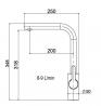 StrongSinks S3 Csaptelep Ipoly L-alakú, fekete matt