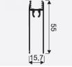 SEVROLL 06810 alsó takaró profil 1,7m 10mm arany/sárgaréz