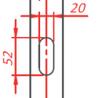 TERNO Versatile sada,posuvné dvojkřídlo,(30)40kg,závěsy+magnety,2400mm,černá