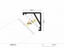 StrongLumio LED profil Cabi, eloxált alumínium, 2m