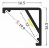 StrongLumio LED profil Cabi, eloxált alumínium, 2m