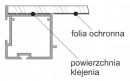 SEVROLL 04098 Pax fogantyú profil 2,7m fényes fehér