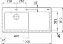 FRANKE Dřez MTK 611-100/2 1000x510mm onyx