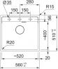 FRANKE Dřez MRG 610-52 RTL 560x510mm sahara
