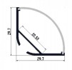 LP-profil Corner 30 alu anodizált 2000mm