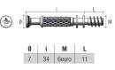 Rúd excenterhez TM01  (34mm)