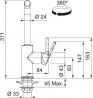 FRANKE Csaptelep FN 5541.071 Urban 2.0 onyx