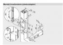 BLUM 72T550A.TL ráütődő pánt 120°, Tip-On, alu, csavar