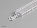 K-StrongLumio LED COB 24 V, 12 W/m, meleg II, felület: ezüst, burkolat: áttetsző