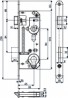 HOBES 02-06 zár 90/60 PZ cink fehér