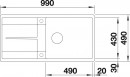 BLANCO 519150 Mosogató Metra XL 6 S-F antracit excenterrel Silgranit PuraDur