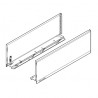 K-BLUM Legrabox C Pure 600 mm/40 kg, Tip-on, acél, csavar