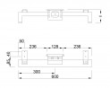 MILADESIGN lábazat alacsony Quark Q7606-K ezüst