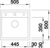 BLANCO 518530 Mosogató Dalago 5-f antracit excenterrel Silgranit PuraDur