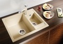 BLANCO 516173 Mosogató Metra 6 fehér excenter nélkül Silgranit PuraDur
