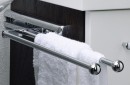 HETTICH 70694 kihúzható törölköző fogas 370 mm 2 soros króm
