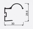SEVROLL 05546 Factor II 18mm fogantyú profil 2,7m ezüst