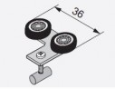 SEVROLL 10202 felső görgő 10mm aszimmetrikus J+B