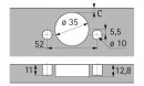 HETTICH 73906 Intermat 9944 T43, K0 ráütődő