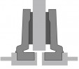 HETTICH 72965 Intermat 9924 T42 26 K9,5 féligráütődő