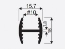 SEVROLL 00204 összekötő profil H10 3m oliva