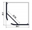LP-profil Corner 30 alu anodizált 2000mm