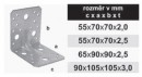 TK-Sarokvas kombinált megerősített 90x105x105x2,5mm