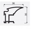 SEVROLL  04379 Fox II fogantyú profil 2,7m fényes fehér