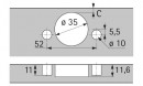 HETTICH 9099541 Sensys 8657i TH53 165° SiSy ráütődő