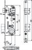 HOBES 02-04 zár 90/60 PZ cink fehér